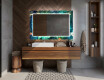 Podsvícené dekorativní zrcadlo do koupelny - Tropical #12
