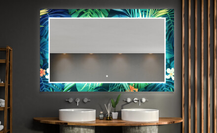 Podsvícené dekorativní zrcadlo do koupelny - Tropical