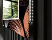 Dekorativní zrcadlo s LED osvětlením do obývacího pokoje - Dandelion #11