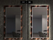 Dekorativní zrcadlo s LED osvětlením do obývacího pokoje - Dandelion #7