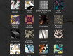 Dekorativní zrcadlo s LED osvětlením do jídelny - Geometric Patterns #9