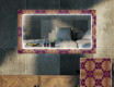 Dekorativní zrcadlo s LED osvětlením do obývacího pokoje - Gold Mandala #1