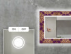 Dekorativní zrcadlo s LED osvětlením do obývacího pokoje - Gold Mandala #4