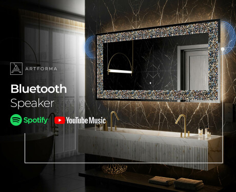 Podsvícené dekorativní zrcadlo - Natural Stones #7