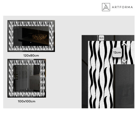 Podsvícené dekorativní zrcadlo - Vintage Vibes #2