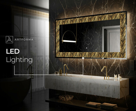 Podsvícené dekorativní zrcadlo - Tropical Paradise #8