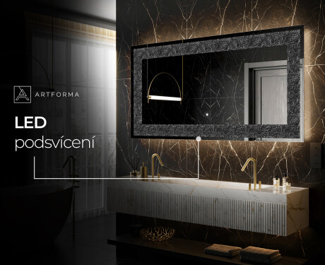 Podsvícené dekorativní zrcadlo - Dark Elegance #6