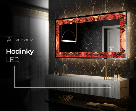 Podsvícené dekorativní zrcadlo - Fiery Reflections #8