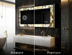 Podsvícené dekorativní zrcadlo - Golden Streaks