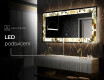 Podsvícené dekorativní zrcadlo - Golden Streaks #9