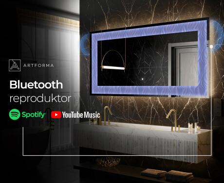 Podsvícené dekorativní zrcadlo - Colorful Ruffles #9