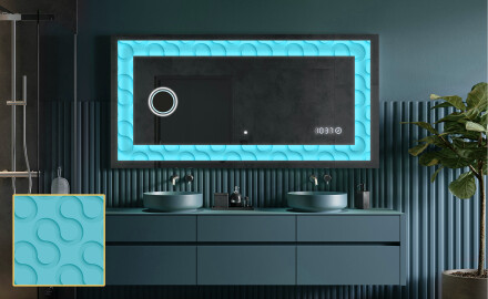 Podsvícené dekorativní zrcadlo - Divergent Lines