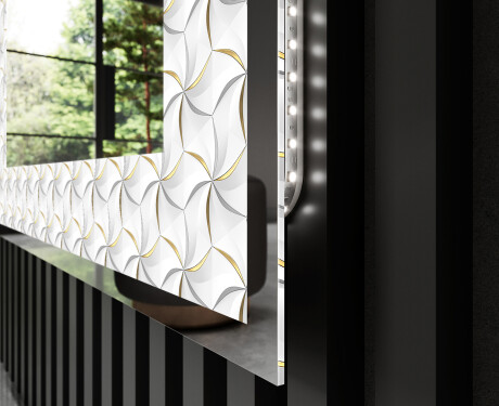 Podsvícené dekorativní zrcadlo - Dynamic Whirls #3