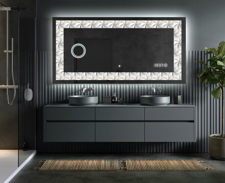 Podsvícené dekorativní zrcadlo - Dynamic Whirls #5