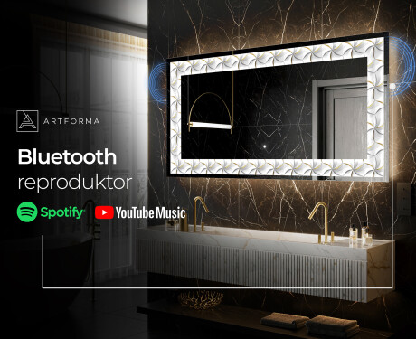 Podsvícené dekorativní zrcadlo - Dynamic Whirls #9