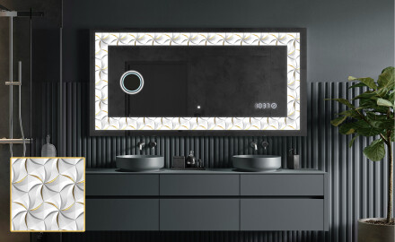 Podsvícené dekorativní zrcadlo - Dynamic Whirls
