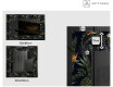 Podsvícené dekorativní zrcadlo - Vintage Leaves #3