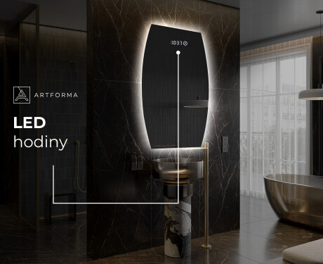 LED zrcadlo do koupelny s nepravidelným tvarem M221 #7