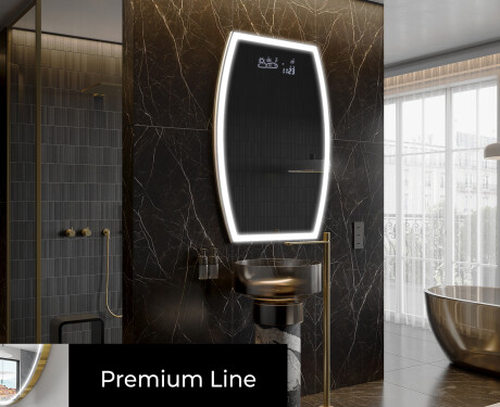 LED zrcadlo do koupelny s nepravidelným tvarem M222 #4