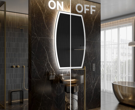 LED zrcadlo do koupelny s nepravidelným tvarem M222 #3