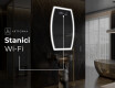 LED zrcadlo do koupelny s nepravidelným tvarem M222 #7