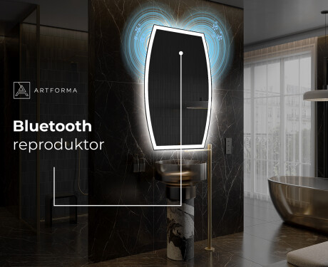 LED zrcadlo do koupelny s nepravidelným tvarem M222 #5