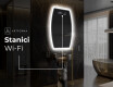 LED zrcadlo do koupelny s nepravidelným tvarem M222 #6