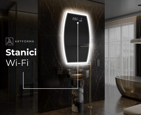 LED zrcadlo do koupelny s nepravidelným tvarem M222 #6