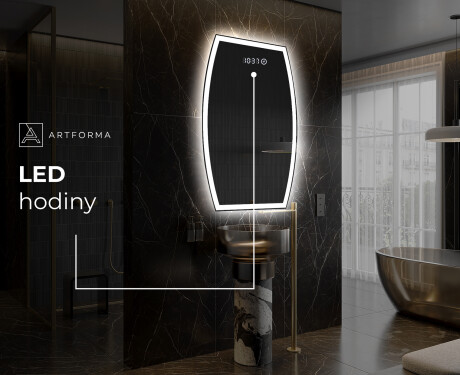 LED zrcadlo do koupelny s nepravidelným tvarem M222 #7