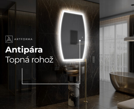 LED zrcadlo do koupelny s nepravidelným tvarem M222 #8