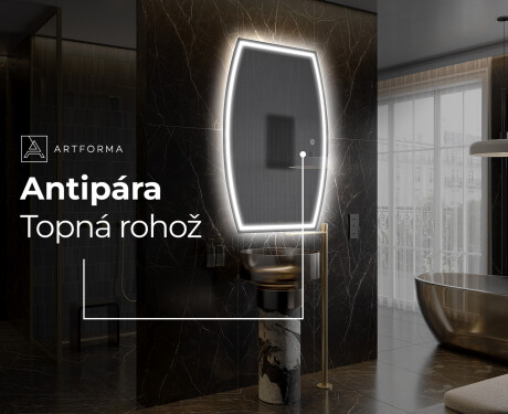 LED zrcadlo do koupelny s nepravidelným tvarem M223 #8