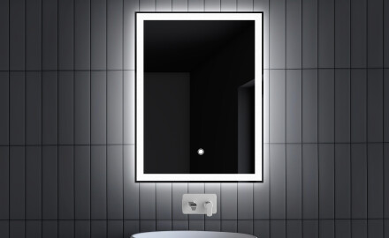 Koupelnové zrcadlo s LED podsvícením L01 dotykový vypínač osvětlení