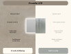 Obdélníkové koupelnové zrcadlo s osvětlením LED 80x60cm s Dual color, Vypínač dotykový #6