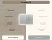 Obdélníkové zrcadlo do koupelny s LED osvětlením 100x70cm s Dual color, Vypínač dotykový #6