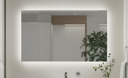 Podsvícené koupelnové zrcadlo 60x80/80x60 cm s neutrální barvou světla 4500K