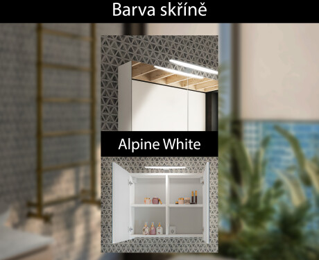 LED koupelnová skříňka - Alphine White Mateo 70 x 60 cm #6