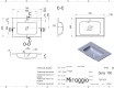 Umyvadlo DELLA 700 MIRASOFT