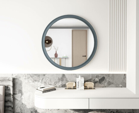 Kulaté zrcadlo s MDF povrchem L300 #8