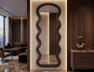 Zrcadlo s vlnitým tvarem v lakovaném MDF rámu UNDULA