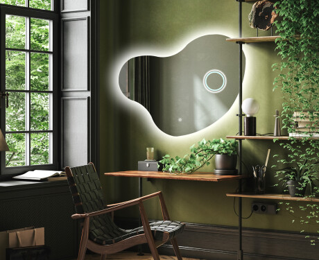 LED zrcadlo do koupelny s nepravidelným tvarem N221 #4