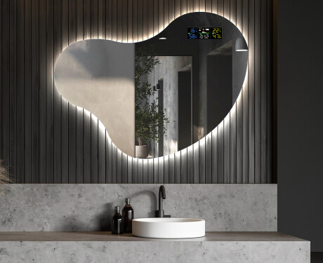 LED zrcadlo do koupelny s nepravidelným tvarem N221 #6