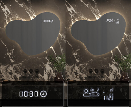 LED zrcadlo do koupelny s nepravidelným tvarem N221 #7