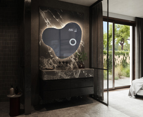 LED zrcadlo do koupelny s nepravidelným tvarem N221 #10