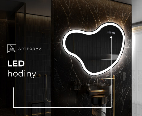LED zrcadlo do koupelny s nepravidelným tvarem N222 #7