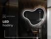 LED zrcadlo do koupelny s nepravidelným tvarem N223 #7
