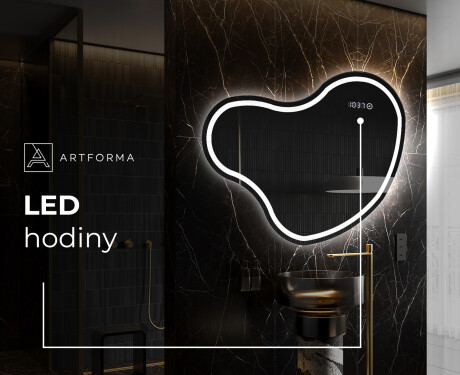 LED zrcadlo do koupelny s nepravidelným tvarem N223 #7