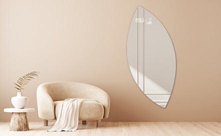 Dekorativni zrcadlo na zeď s osvětlením L163
