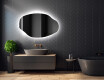 LED zrcadlo do koupelny s nepravidelným tvarem O221 #2