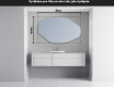 LED zrcadlo do koupelny s nepravidelným tvarem O221 #3