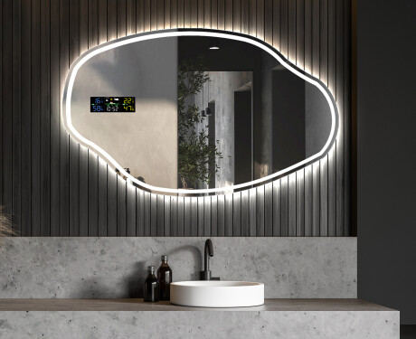 Dekorativni zrcadlo na zeď s osvětlením O223 #6